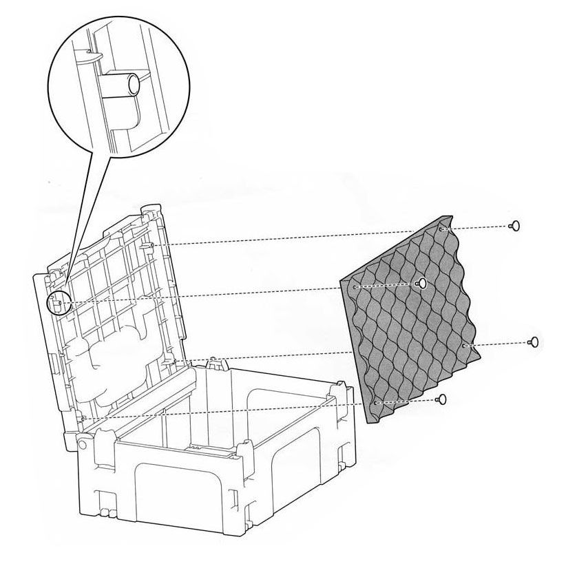 MAKITA 198978-0 Penová výplň do systainera