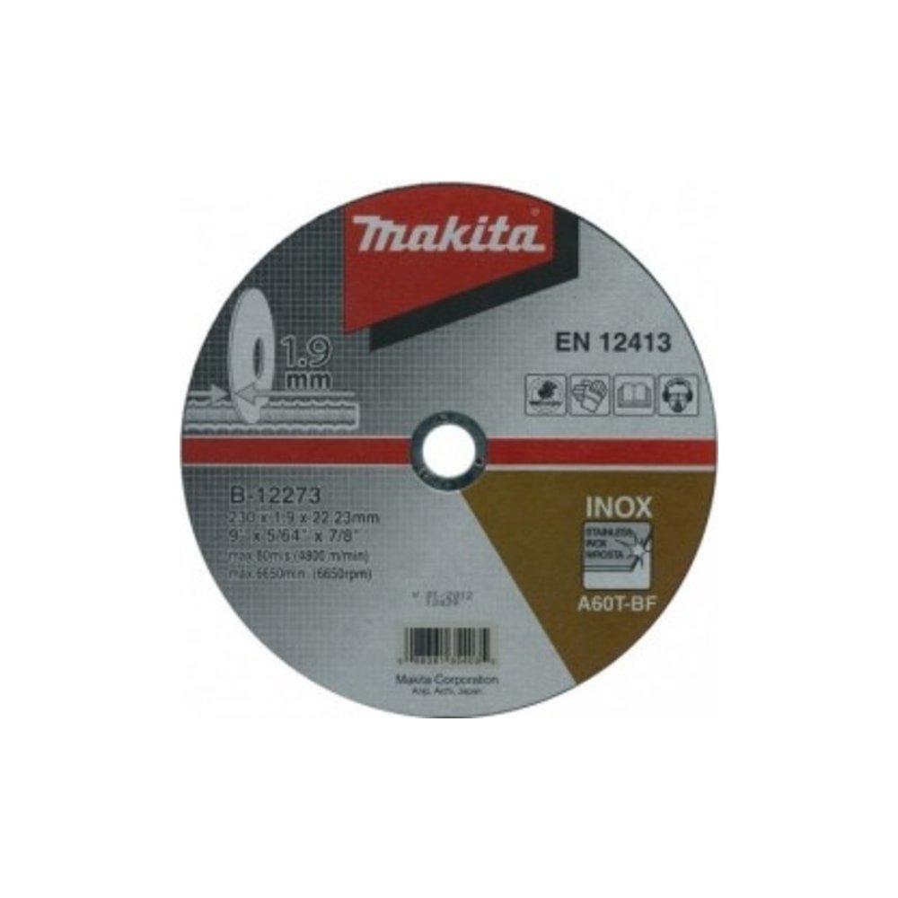 Makita B-64618 Kotúč rezný na kovy 230x1,9x22mm