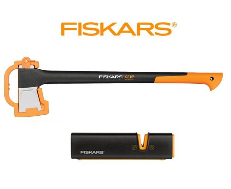 Sekera Fiskars štiepacia X21 + ostrič XSharp - SET Fiskars 122473 a 120740